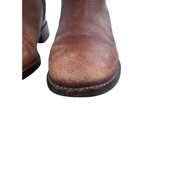 Tory Burch 'Jolie' Leather Logo Riding Boot Carmel Size 6 37 EU Fast Shipping - Picture 8 of 16